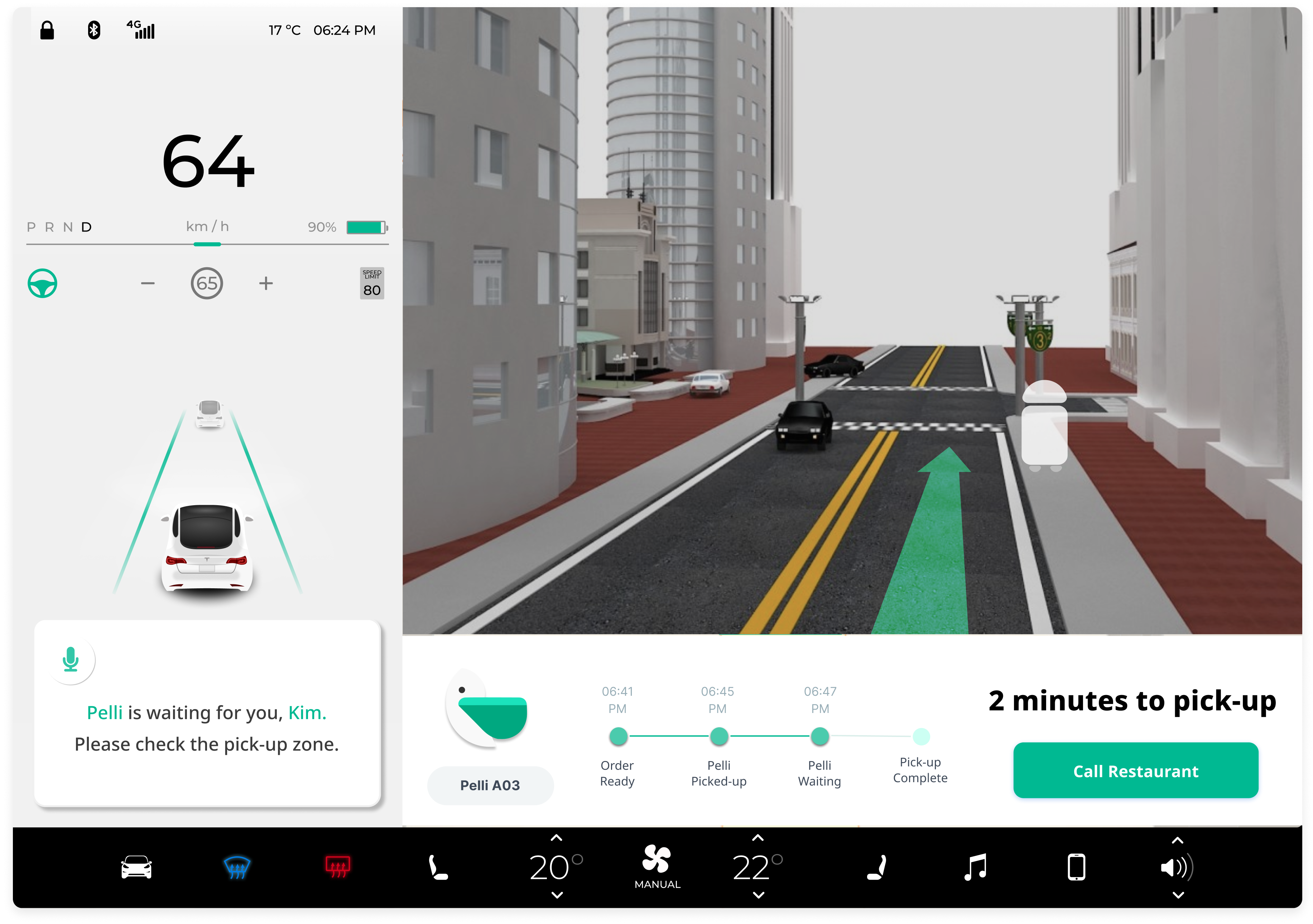 step5 : Real-Time Updates and Pickup Zone Navigation